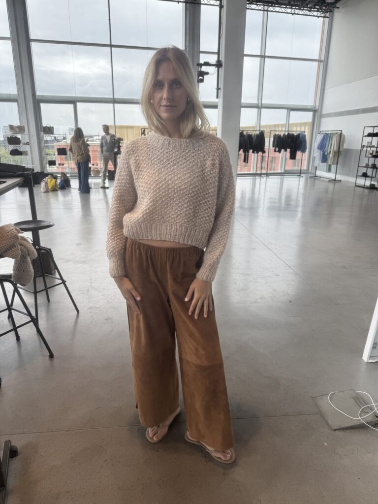 Maiami Chunky Alpaca pearl pattern short Pull