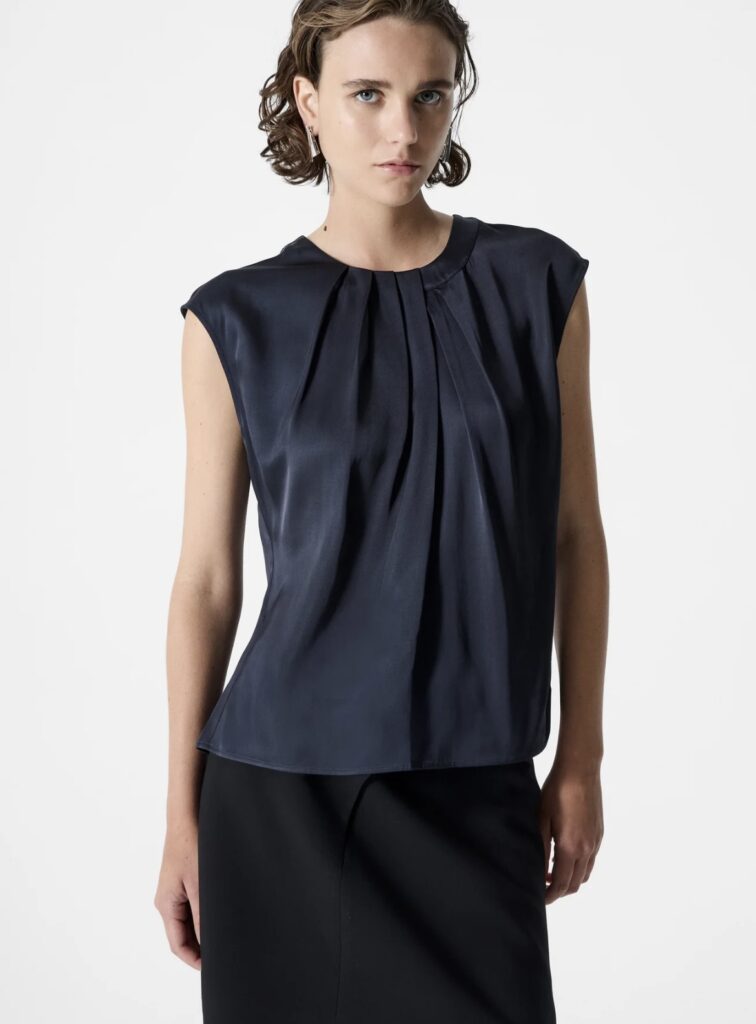 French Connection Sera satin Bluse