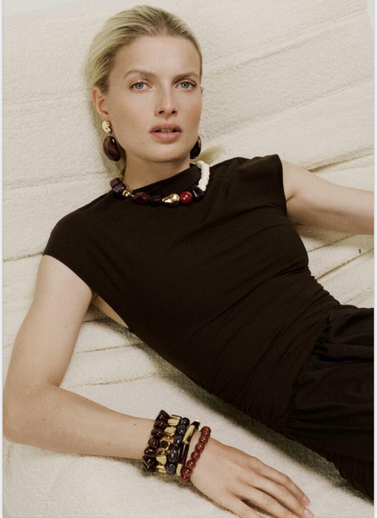 Vanessa Baroni Winter Ibiza Necklace bordeaux